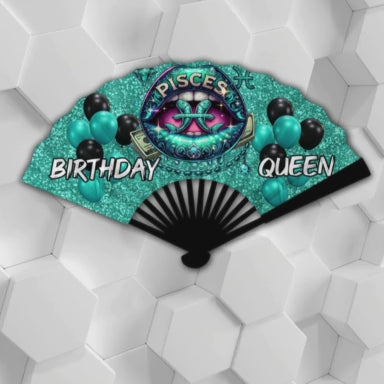 Birthday Queen Zodiac Clack Fan – FREE Shipping + Matching Button (Flash Sale)