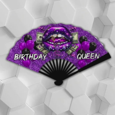 Birthday Queen Zodiac Clack Fan – FREE Shipping + Matching Button (Flash Sale)